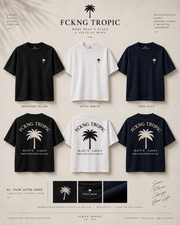 PALM AFTER DARK Night Tee — Women — front and back