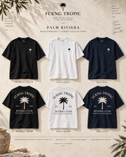 PALM RIVIERA Resort Tee — Men — front and back